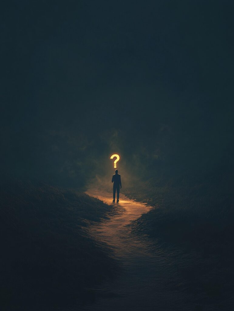 Illustration of a leader standing resilient in a chaotic, fast-changing environment, symbolizing the future of leadership in a VUCA world. Highlights adaptive leadership, collective intelligence, and experiential learning to navigate uncertainty and complexity.